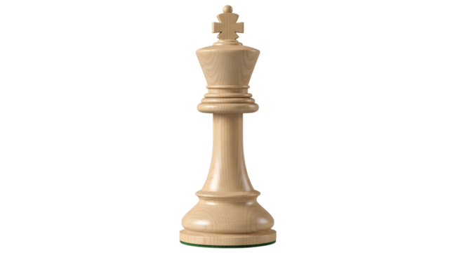 Isolated White Chess King