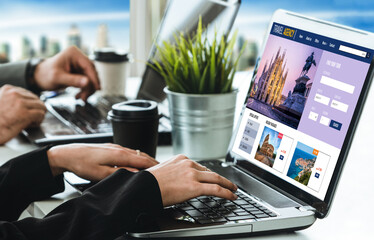 Online travel agency website for modish search and travel planning offers deal and package for flight , hotel and tour booking