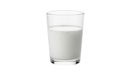 Isolated Milk Glass