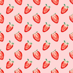 Vibrant strawberry field a delightful fruitful pattern
