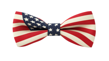 American flag ribbon on background