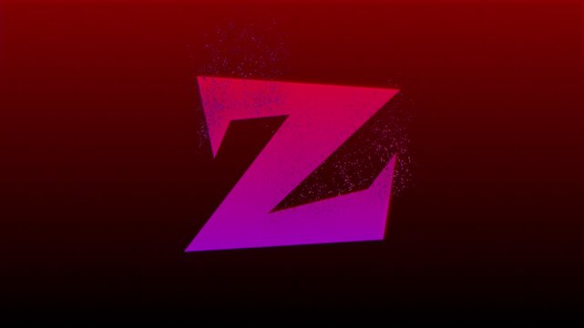  Futuristic Abstract "Z" Letter Logo Reveal.