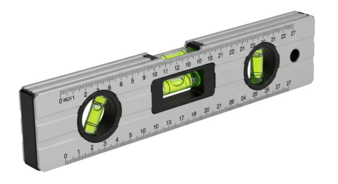 Isolated spirit level tool