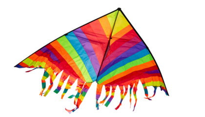 rainbow color kite