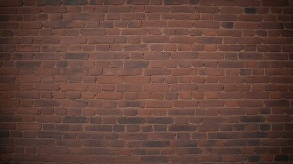 Fototapeta premium A weathered brick wall, deep red tones. 
