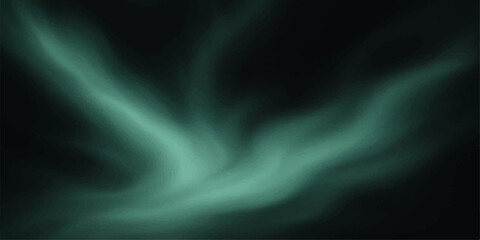 Abstract green smoke flowing texture background with smooth wave design and soft motion pattern