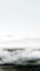 Fototapeta premium Misty Landscape At Dawn