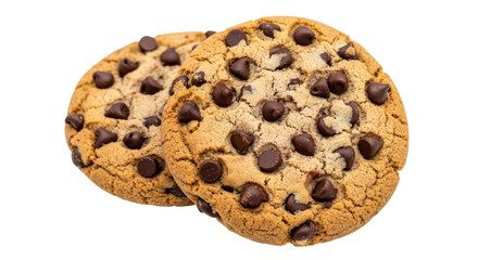 Isolated Chocolate Chip Cookies