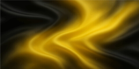 Obraz premium Bright golden silk fabric with smooth wave texture and soft elegant folds