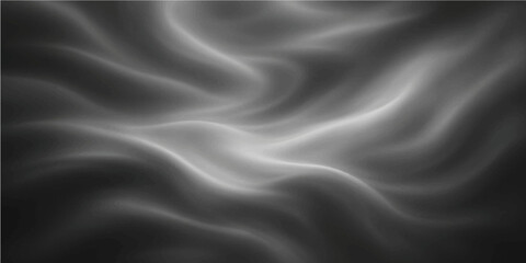 Elegant black satin silk fabric with smooth flowing texture and luxurious soft design on dark background