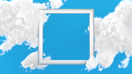 Sky Frame with Clouds