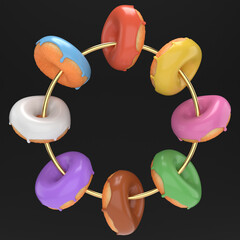 Colorful Donut Circle