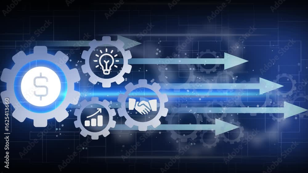 Poster dollar stable coin currency business and digital money hologram symbol appears on a digital backgrou