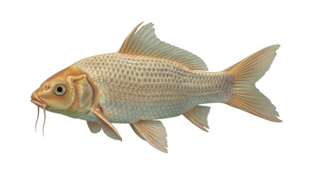 Isolated golden fish