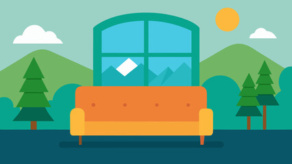 vector illustration of a living room