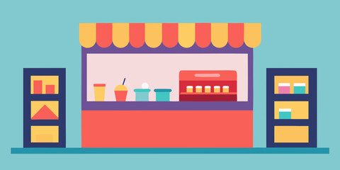 shop window with shop