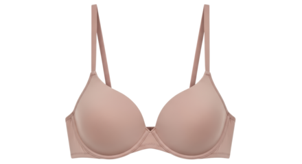 Isolated Beige Bra