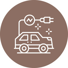 Electric Car Icon