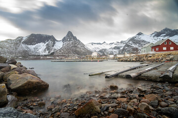 Hora dorada Senja, Noruega
