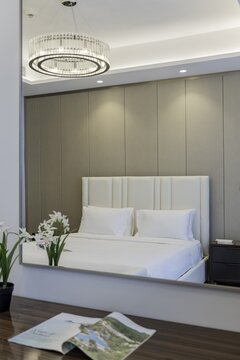 Inviting vacation rental apartment with fully furnished, contemporary interiors. Vacation rental collection or series.