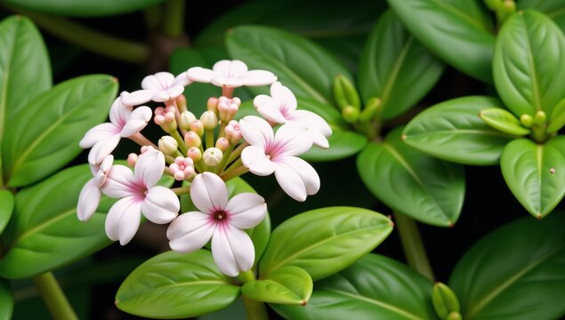 Image of Bacopa monnieri plant with brahmi flowers an Ayurvedic herb used for boosting brain function and cognitive skills