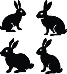 Rabbit Silhouette Vector