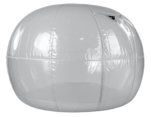 Modern inflatable geodesic dome shelter offers portable housing and event space solutions