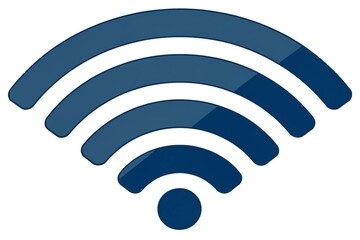 Wifi wireless internet signal flat icon for apps
