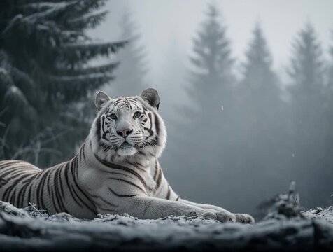 White Tiger | Snow Stripes | Arctic Majesty | Ghost of the Jungle | Fierce Elegance | Icy Gaze