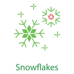 Holiday Snowflake Vector Icon for Winter Season Decorative Illustrations
