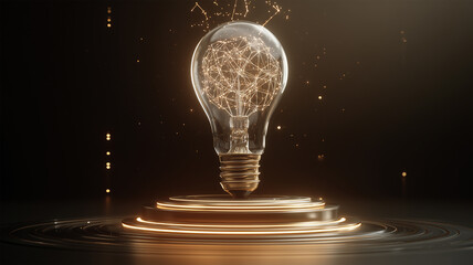 デジタル回路の光源としてのAI電球ディスプレイ