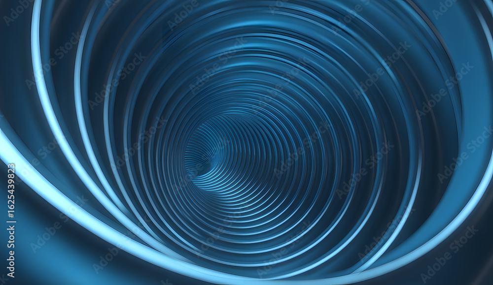 Aufkleber swirling vortex: an abstract image of a mesmerizing, spiraling tunnel created with a unique pattern 