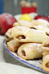 Close-Up of Homemade Apple Cinnamon Cookies
