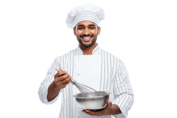     Query successful

Charismatic Indian male chef joyfully holding a whisk and mixing bowl. A perfect photo for cooking blogs, restaurant menus, and culinary-themed content.
