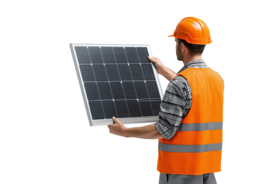     Query successful

Solar panel engineer in uniform inspecting a solar panel. A powerful photo for renewable energy, sustainability, and green technology themes.