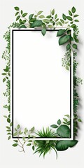An Elegant Greenery Frame that is Perfectly Designed for Beautiful NatureThemed Designs and Visuals