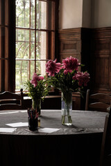 flowers on the table