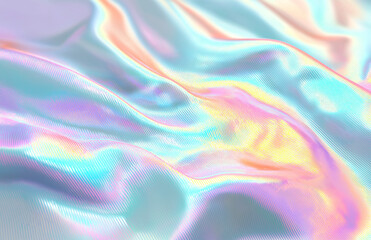 Obraz premium A soft pastel red background with an iridescent effect, creating a dreamy and enchanting atmosphere 