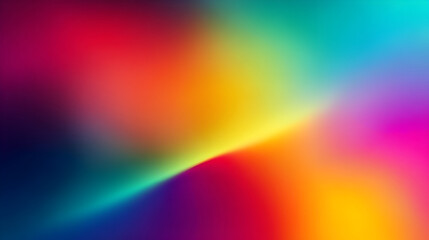 Vibrant abstract gradient background with swirling rainbow colors and soft light effects creating a dynamic and energetic visual