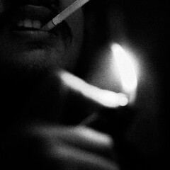 cigarette in hand