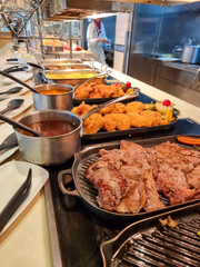 minced meat in a pan