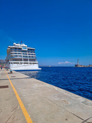 cruise ship in the port