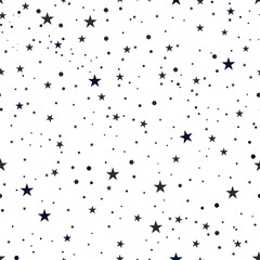  Seamless black navy gray stars minimalist pattern