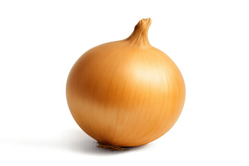 Ripe Onion Bulb Isolated on Transparent Background