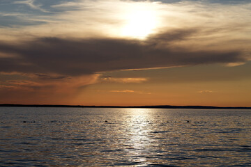 Obraz premium sunset over the sea