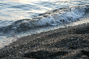 waves on the beach