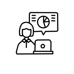 Data analyst icon