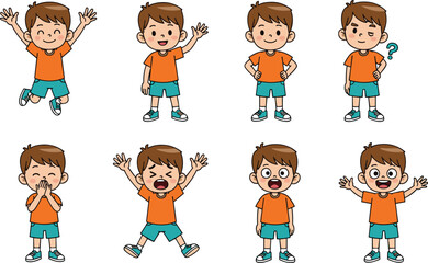 Flat vector illustration depicting a female teacher standing with a diverse group of smiling school children, holding books and backpacks, symbolizing education, learning, and school community.