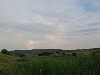 landscape with clouds