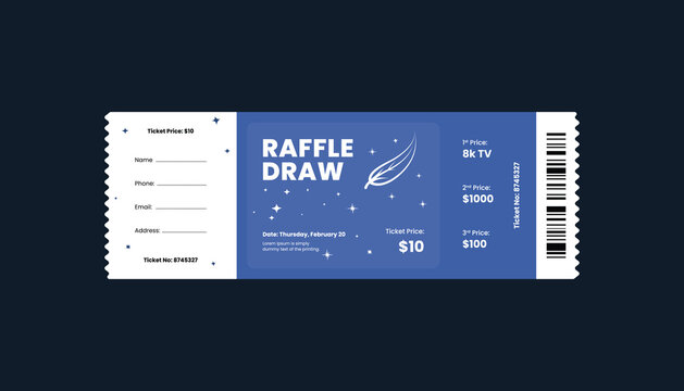 raffle ticket template, raffle draw ticket template, print ready, raffle ticket, raffle paper voucher, charity, fundraising event ticket template